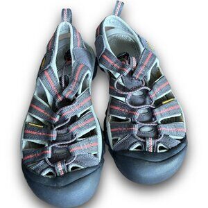 Keen Newport H2 Women’s 6.5 Waterproof Hiking Sandals Gray Hot Coral